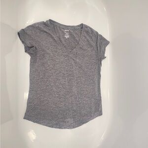 Sonoma Heather Gray V‑Neck Short Sleeve Tee Women’s Medium